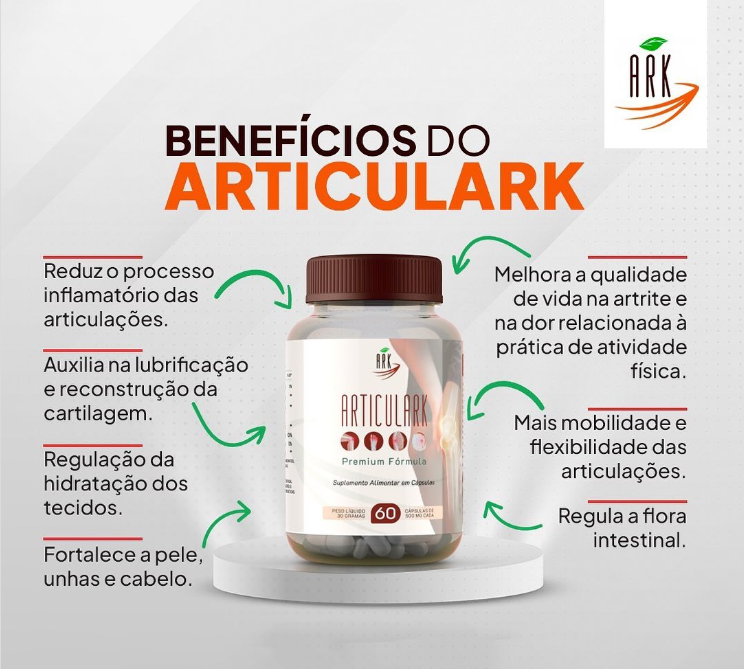 Artculark 1 Frasco com 60 Cápsulas – Sabor Natural