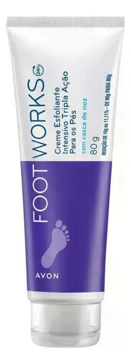 Avon Foot Works Creme Esfoliante Tripla Ação para Pés – Avon