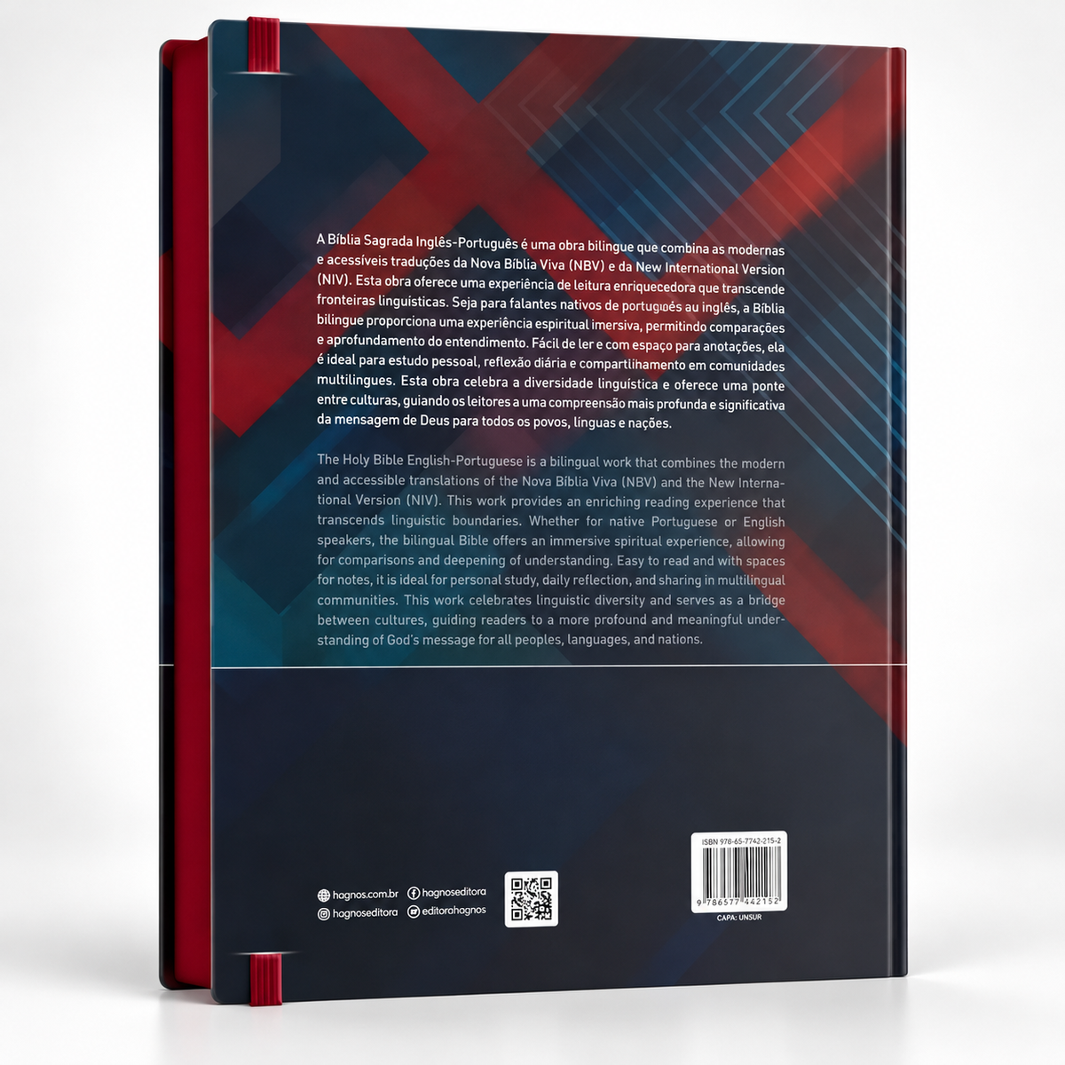 Bíblia Sagrada Bilíngue Português e Inglês NBV/NIV – Editora Hagnos