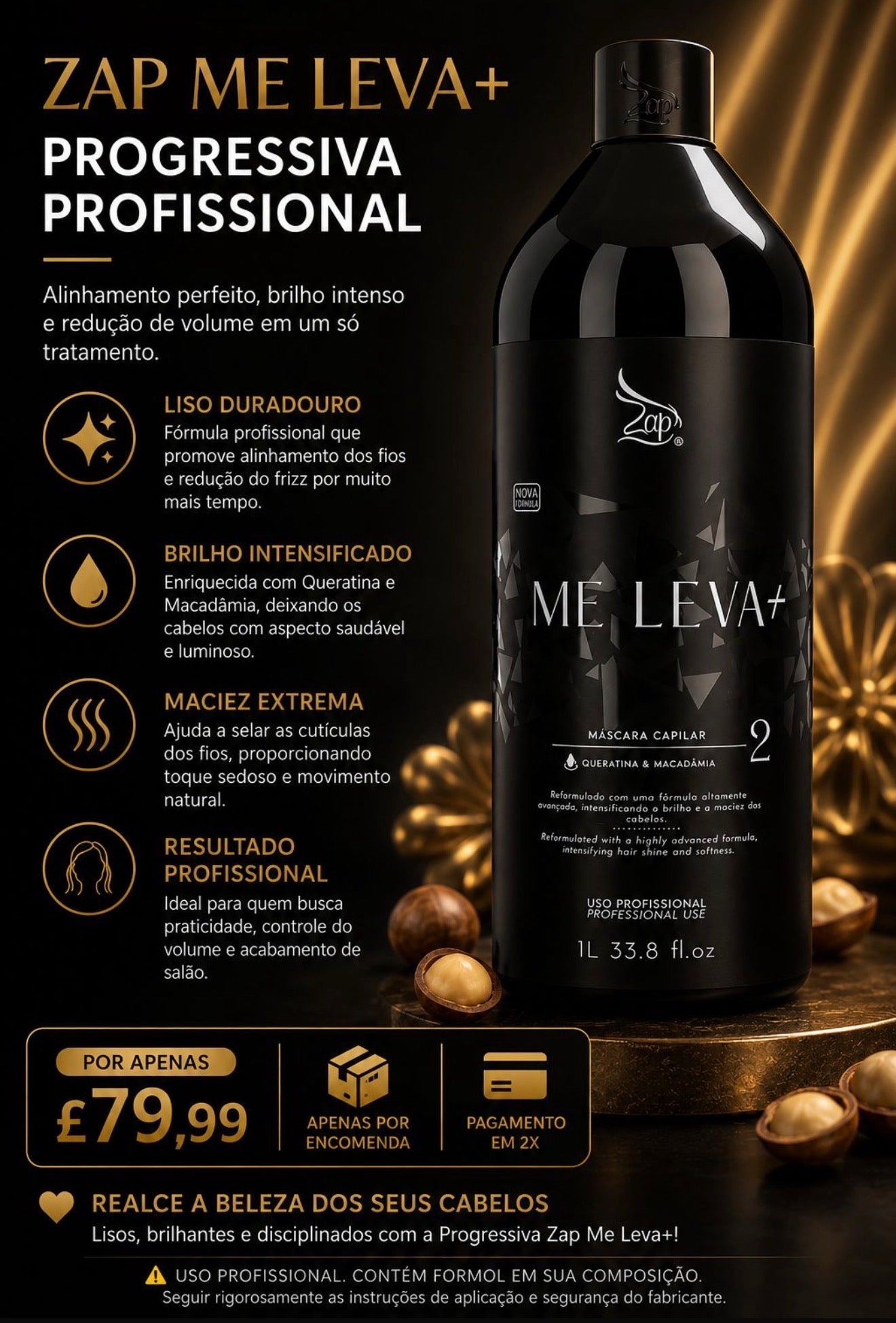Progressiva com formol