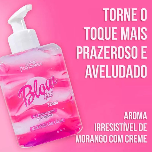 Blow Girl – Gel Beijável com Aroma de Creme de Morango 320ml