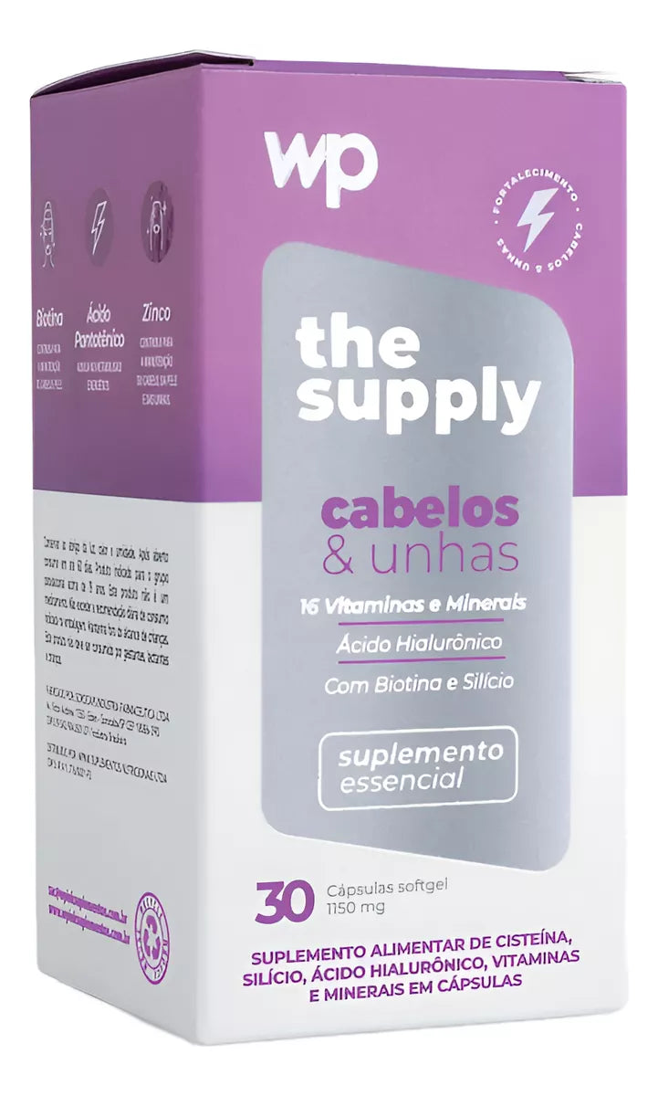 WPink Cabelos e Unhas – Suplemento de Beleza 30 cápsulas Softgel