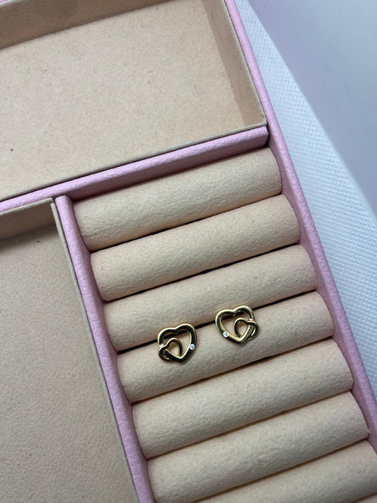 Two Hearts Earrings