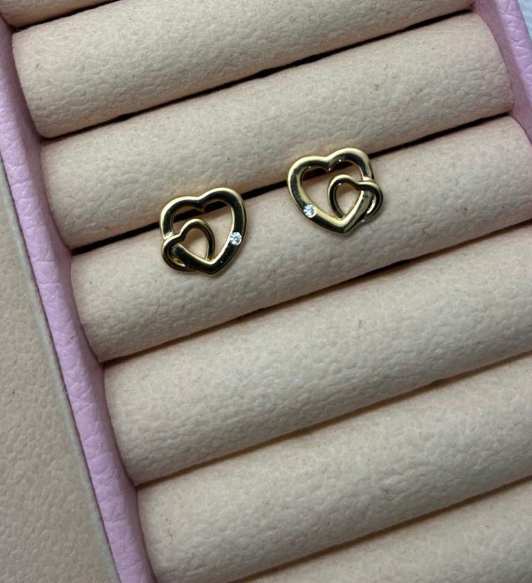Two Hearts Earrings