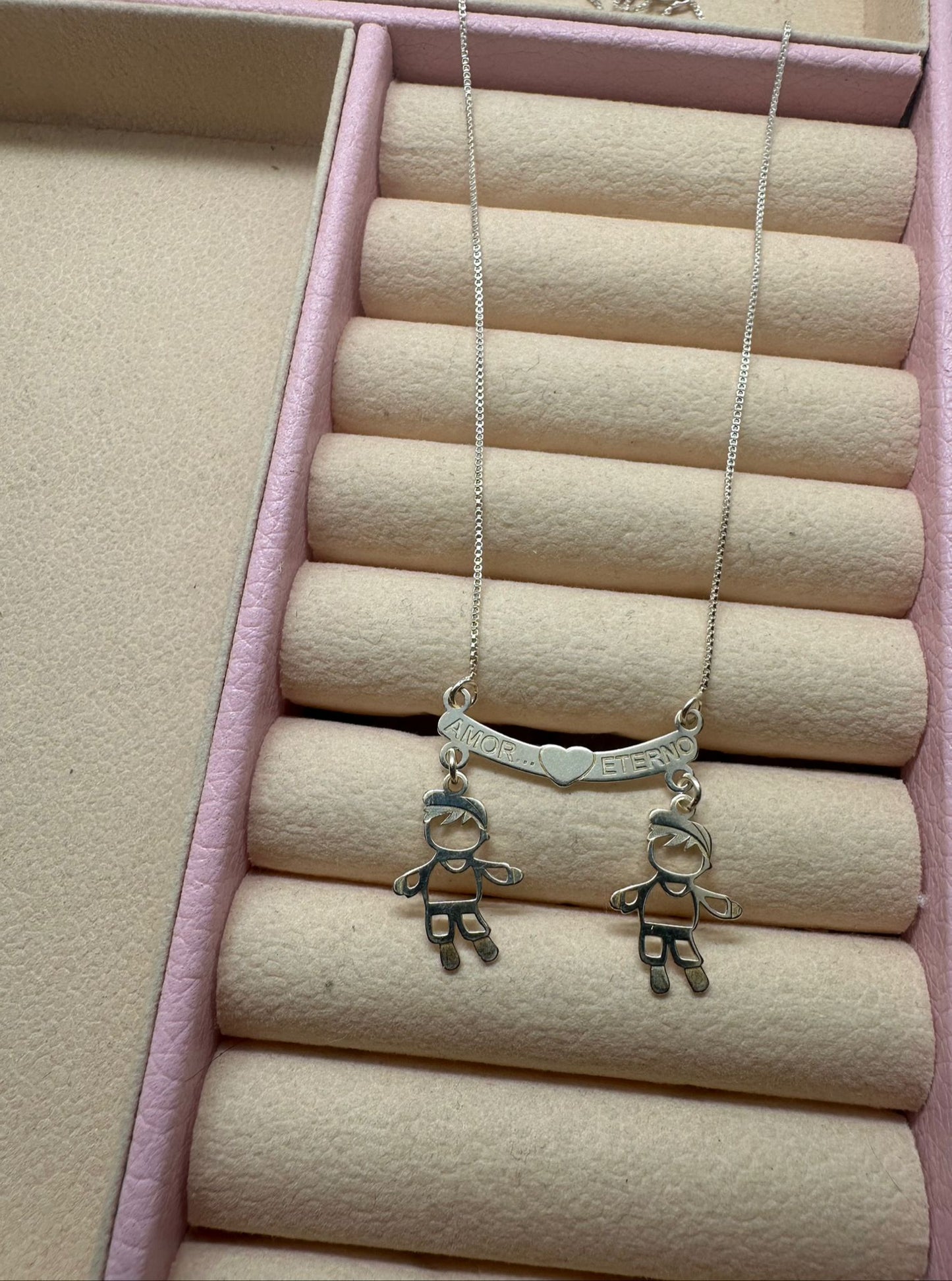 Two Boys Necklace β 925 Silver & Heartfelt Design