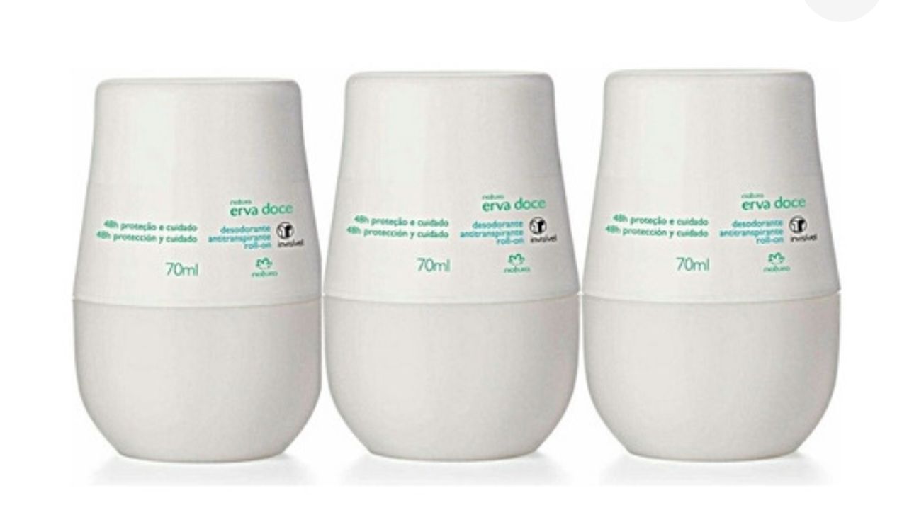 Natura Desodorante Antitranspirante Roll-on Erva Doce