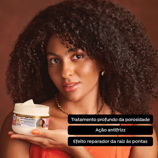 Máscara Mel e Óleo de Argan 300g – Salon Line