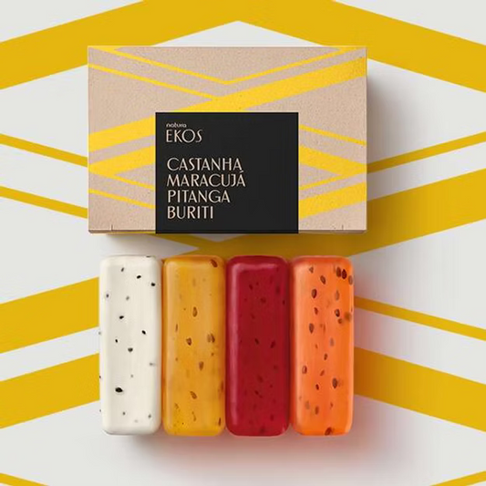 Natura - Ekos - Sabonete em Barra Puro Vegetal Buriti, Castanha, Maracujá e Pitanga (4x100g)