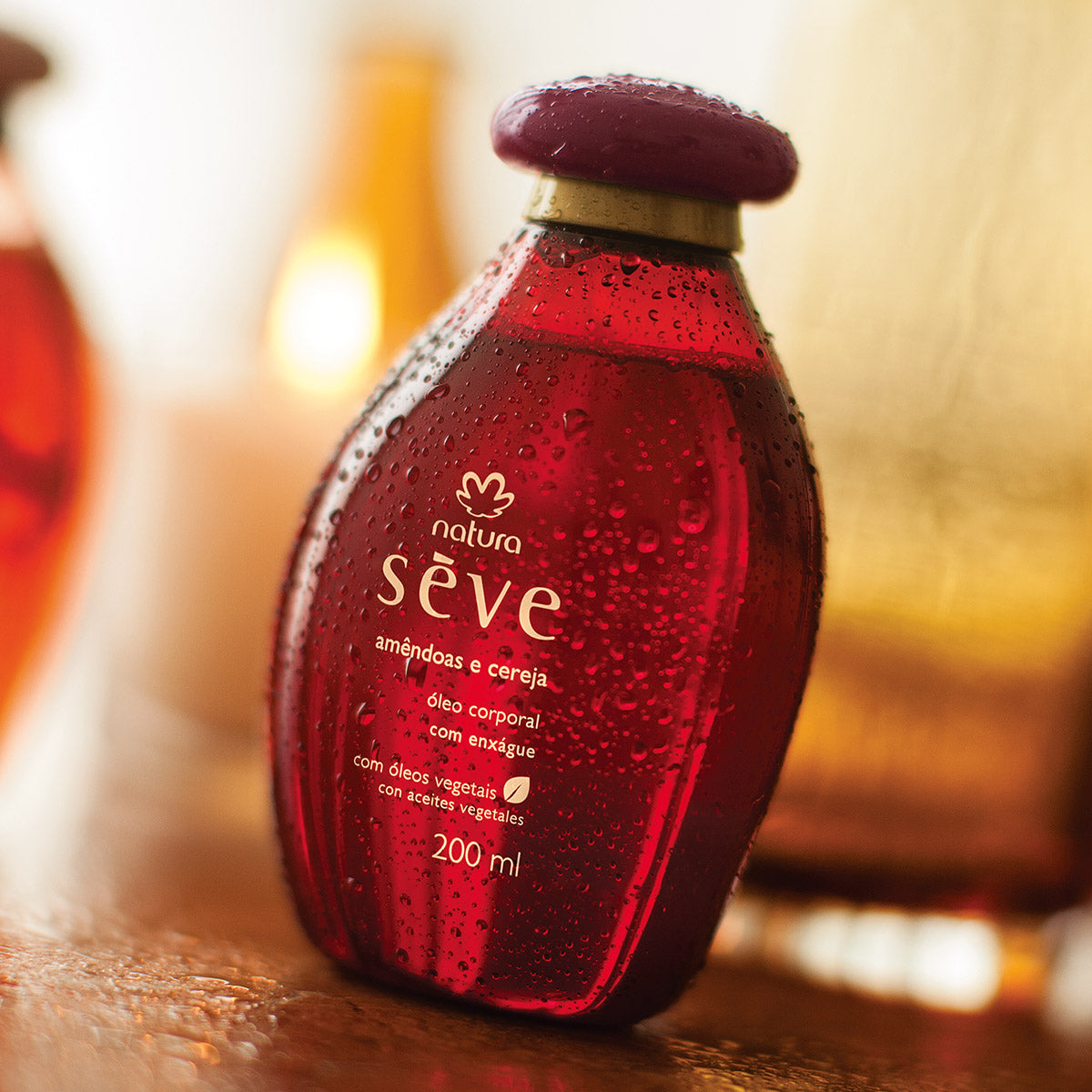 Óleo Desodorante Corporal Sève Amêndoas & Cereja 200 ml