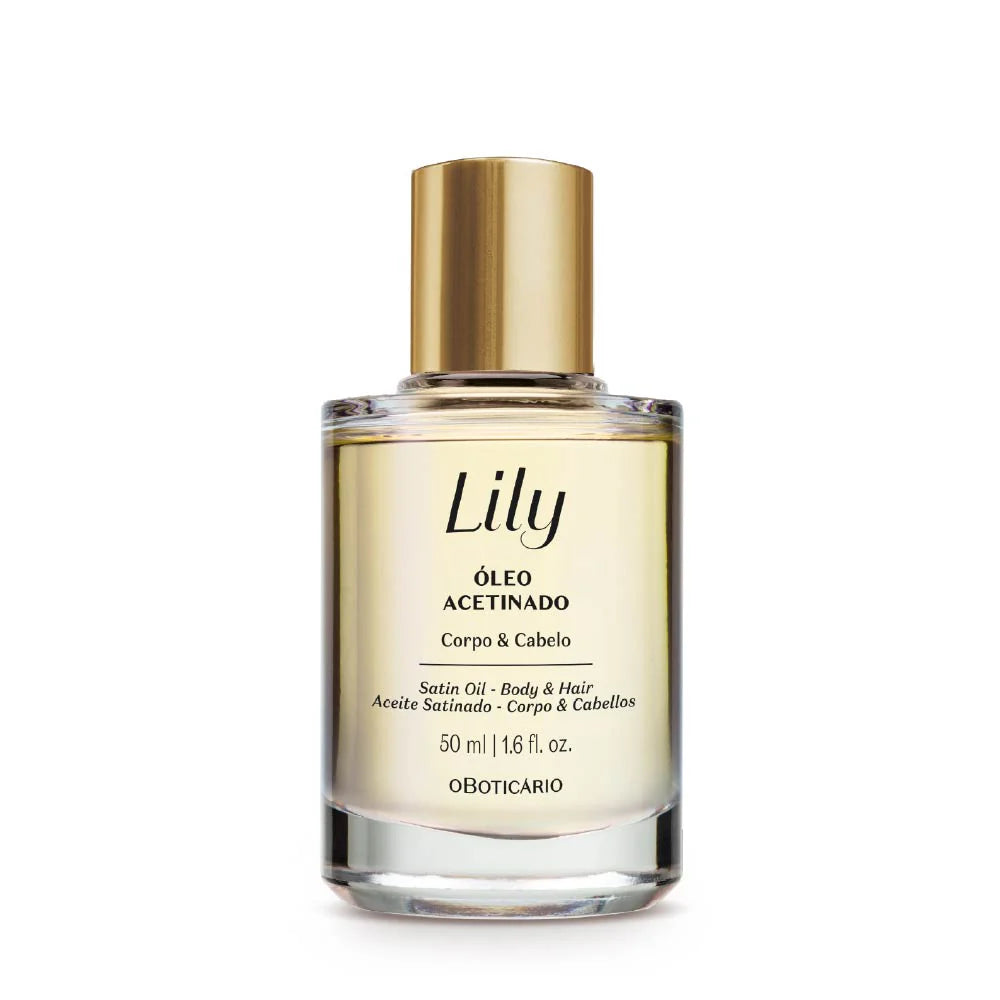 Óleo Multifuncional Acetinado Corpo e Cabelo Lily – 50ml – O Boticário