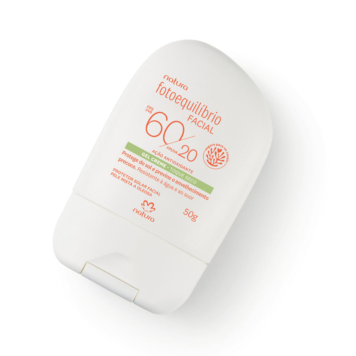 Protetor Facial Gel Creme FPS 60 FPUVA 20 Fotoequilíbrio 50g – Natura