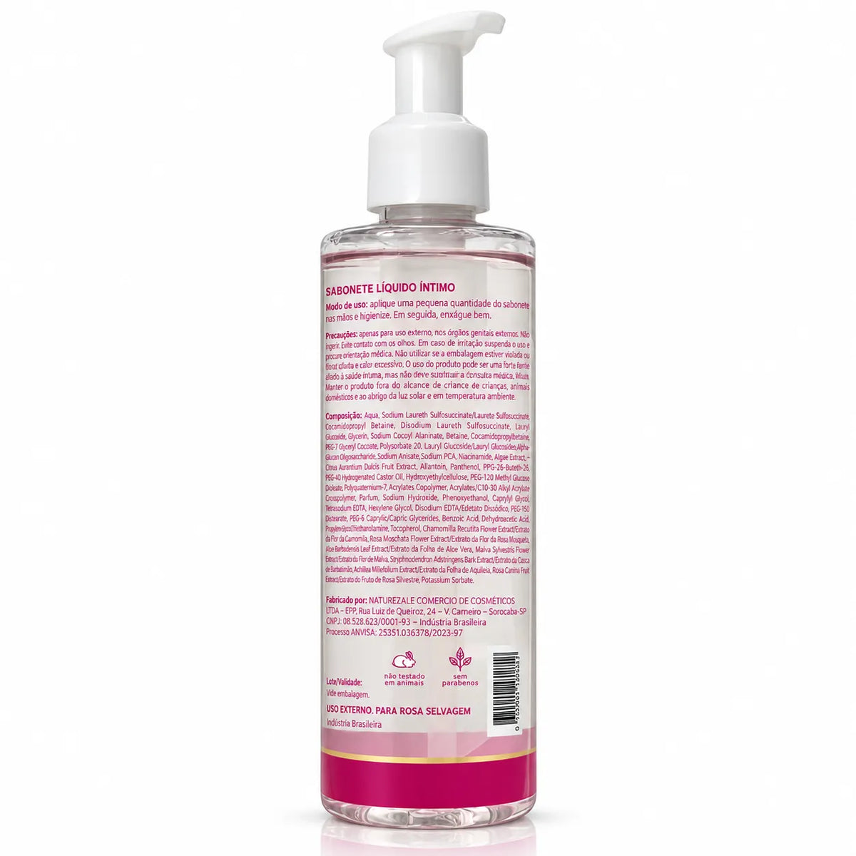 Sabonete Líquido Íntimo Rosa Candy 200ml – Rosa Selvagem