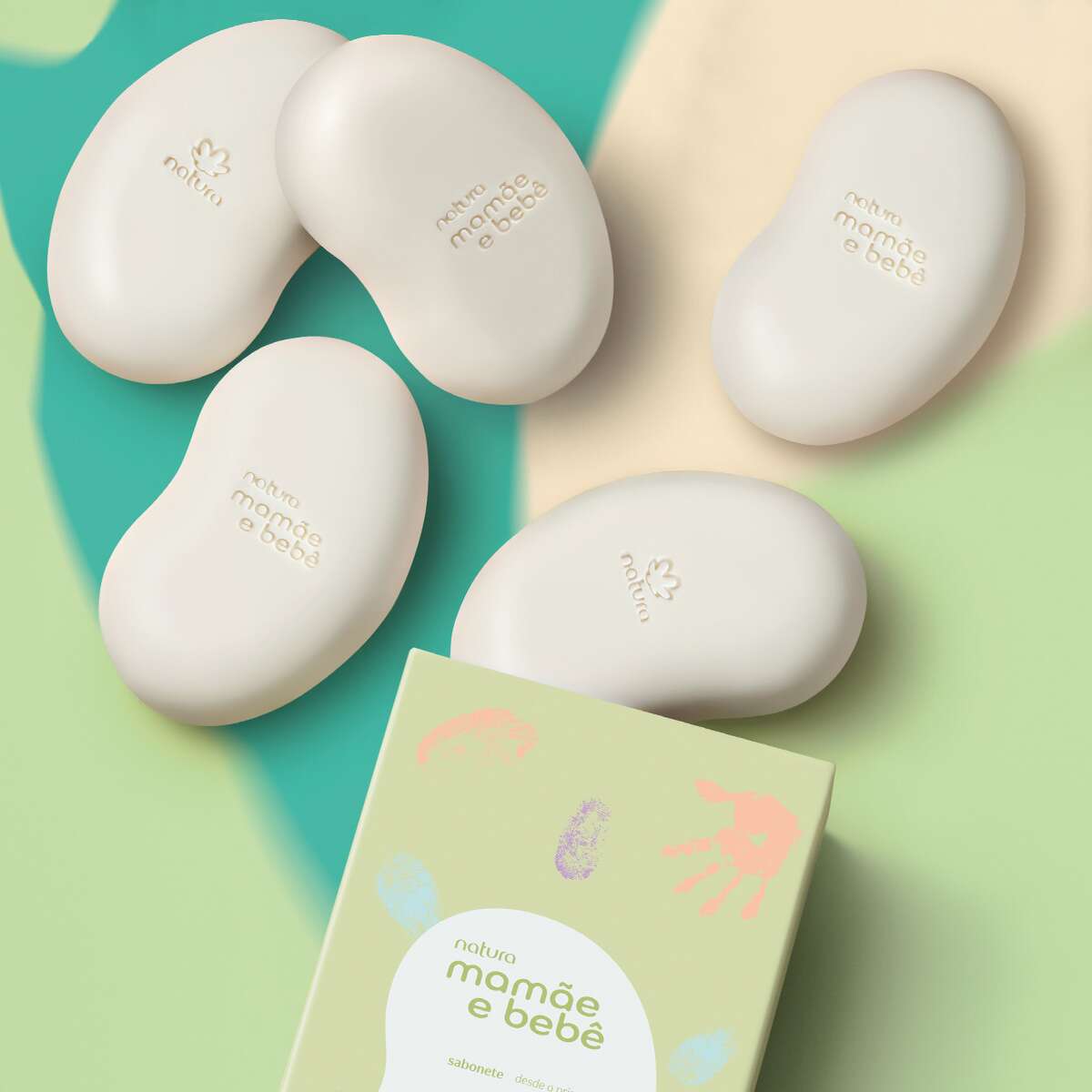 Sabonete em Barra Mamãe e Bebê 5x100g – Natura