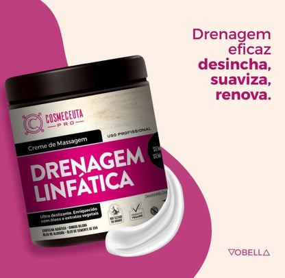 Creme de Massagem Drenagem Linfática 1kg