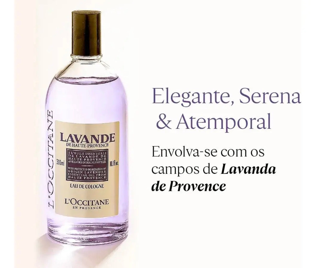 Eau de Cologne Lavande 300ml L'Occitane Cítrico Floral França