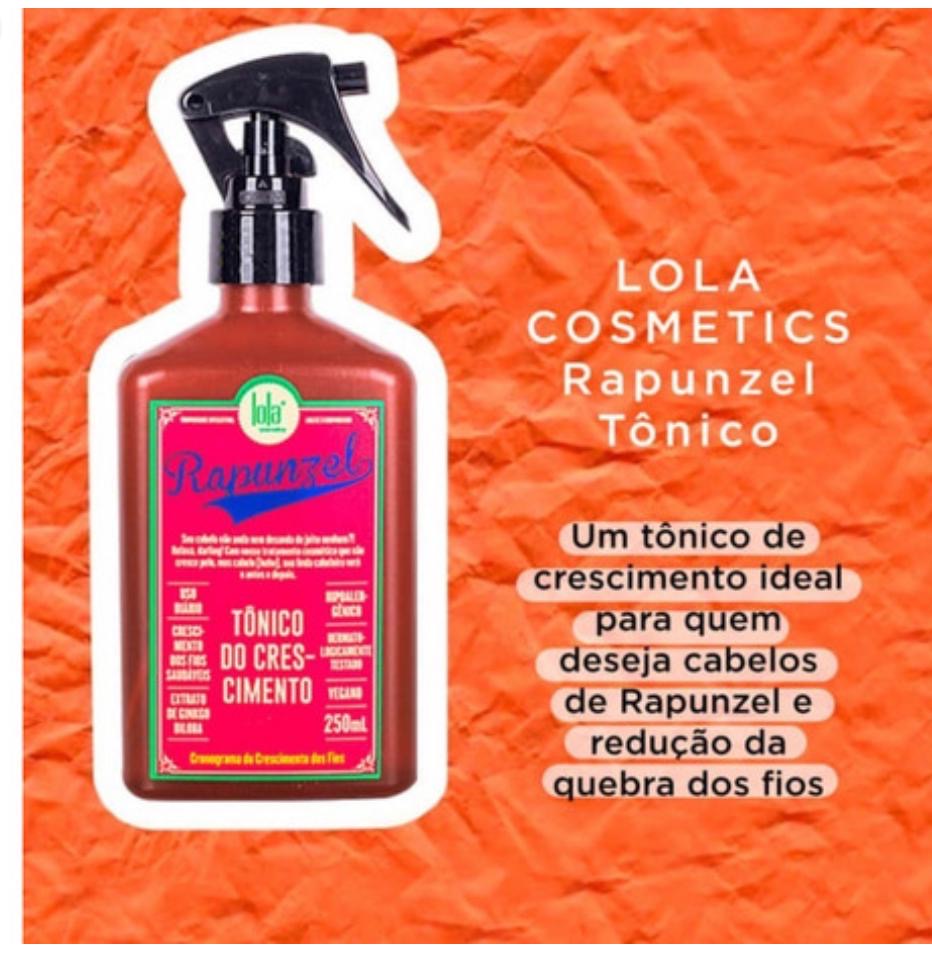 Spray Rapunzel Tônico Capilar 250ml – Lola Cosmetics