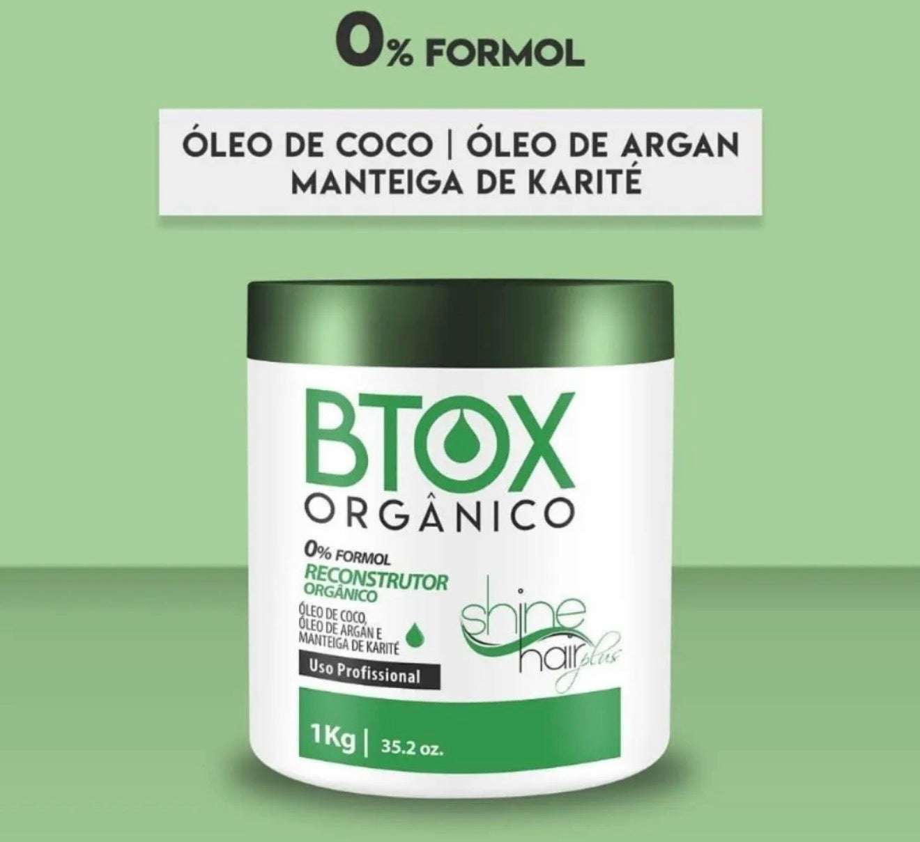Btox Orgânico Shine Hair Plus 1kg