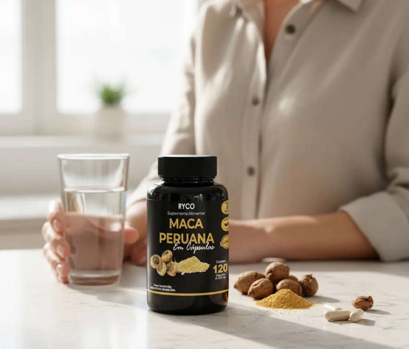 Maca Peruana Original 120 Cápsulas