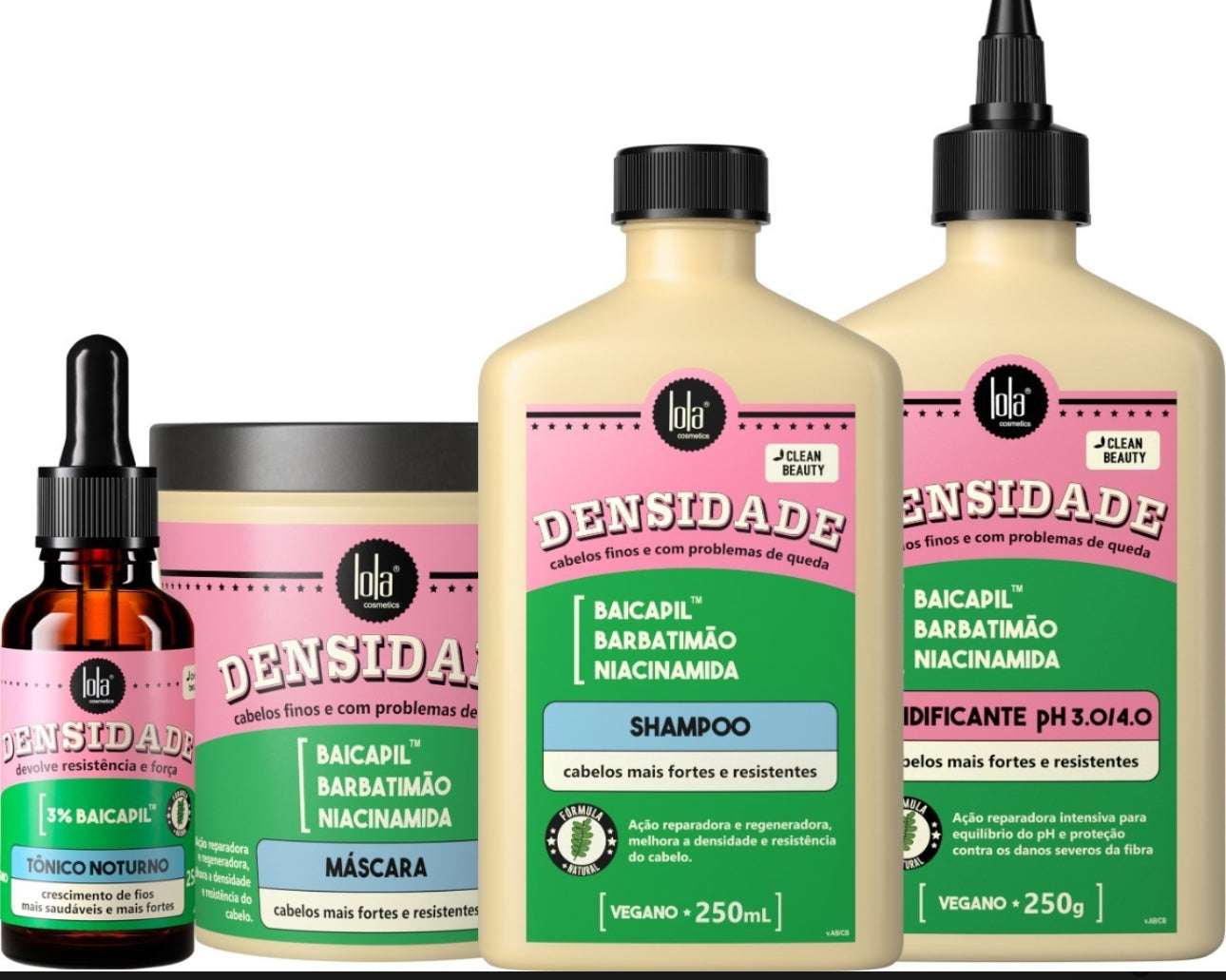 Lola Cosmetics Densidade Kit Restaurador 4 Itens