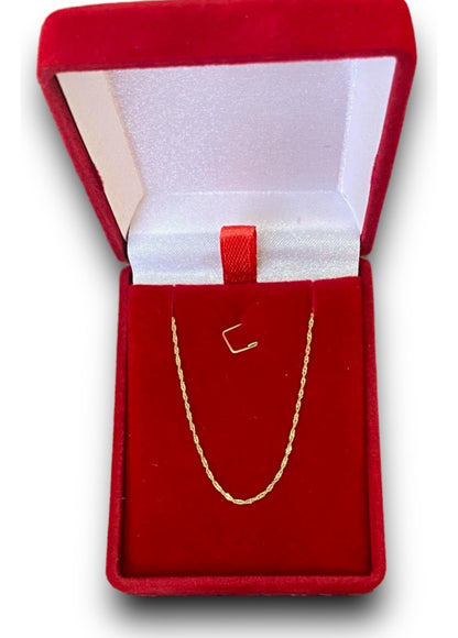 Cordão Singapura Feminina Ouro 18k – 40cm