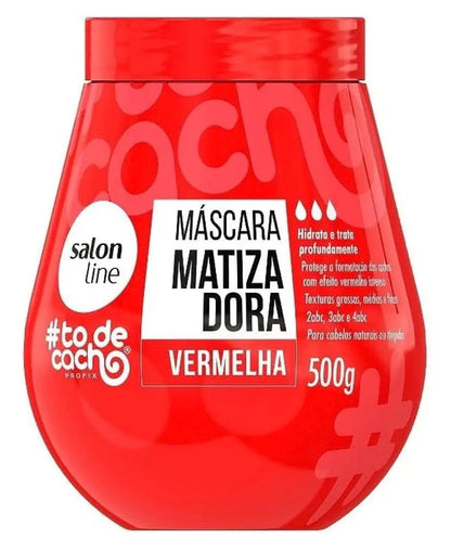 Máscara matizadora Vermelha Salon Line TodeCacho – 500g