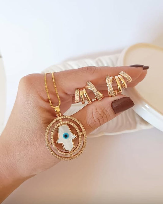 Greek Eye Necklace - Colar Olho Grego