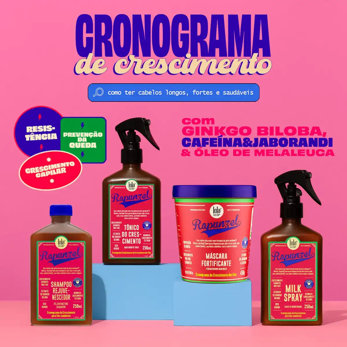 Rapunzel – Máscara Capilar Fortificante 450g | Lola Cosmetics