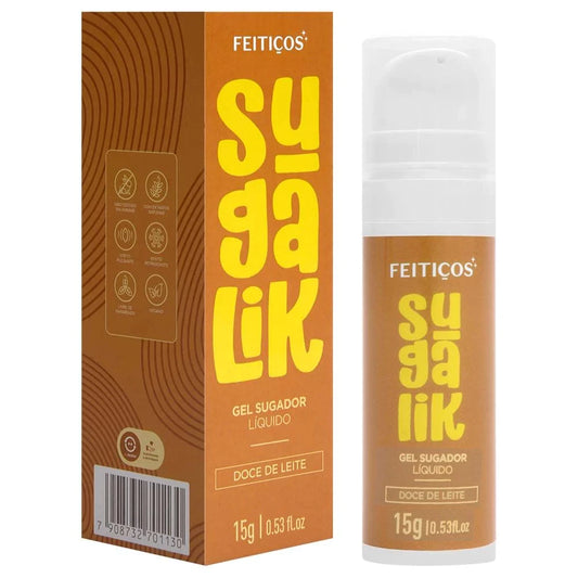 SugaLik – Gel Excitante Beijável Unissex Sabor Doce de Leite