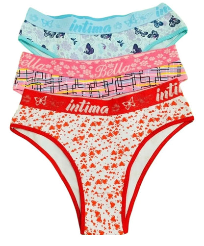 Kit 5 Calcinhas Cotton Premium com Cós de Elástico Grosso