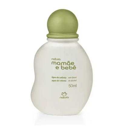 Kit Natura Mamãe e Bebê 3 Itens + Nécessaire Verde-claro – 50ml+ refil shampoo e condicionador