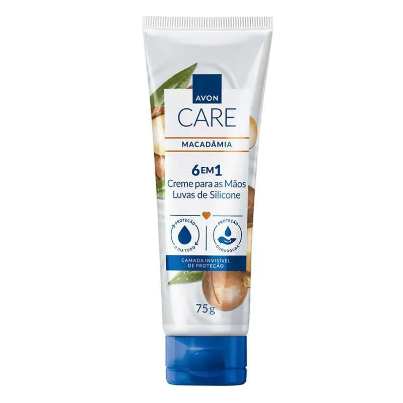 Avon Care Macadâmia Creme para Mãos Luvas de Silicone – Avon