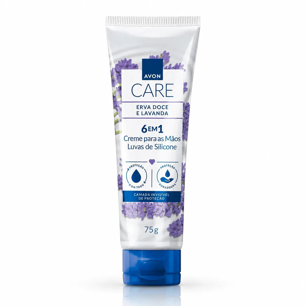 Avon Care Creme Protetor para Mãos Luvas de Silicone Erva Doce e Lavanda – Avon