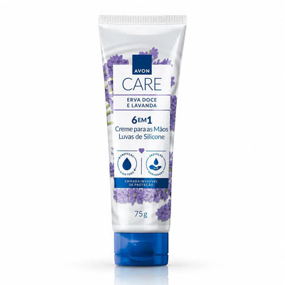Avon Care Creme Protetor para Mãos Luvas de Silicone Erva Doce e Lavanda – Avon