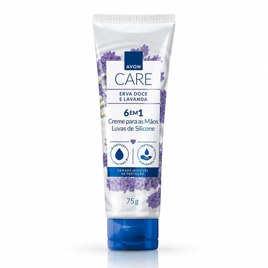 Avon Care Creme Protetor para Mãos Luvas de Silicone Erva Doce e Lavanda – Avon