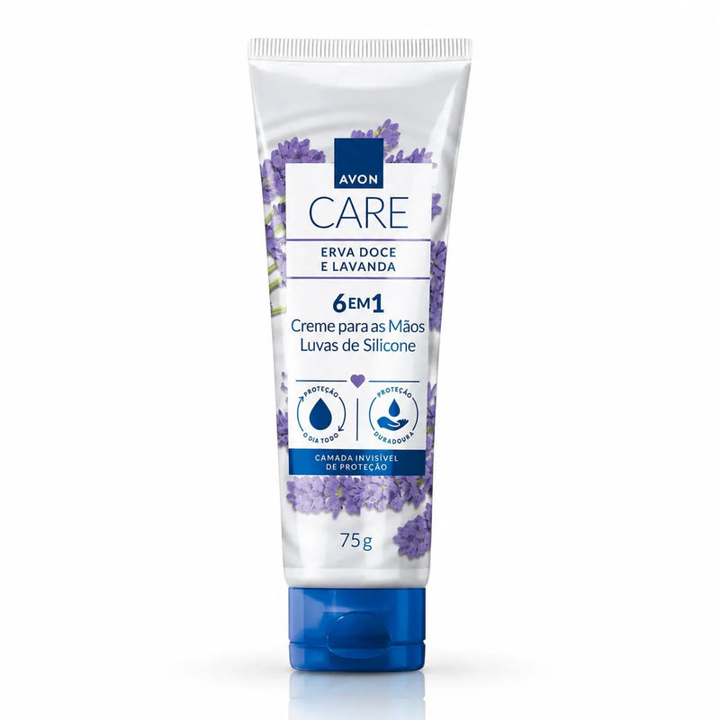 Avon Care Creme Protetor para Mãos Luvas de Silicone Erva Doce e Lavanda – Avon