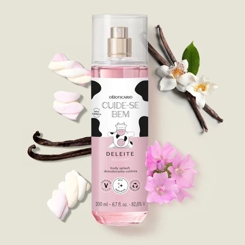 Body Splash Cuide‑Se Bem Deleite 200 ml