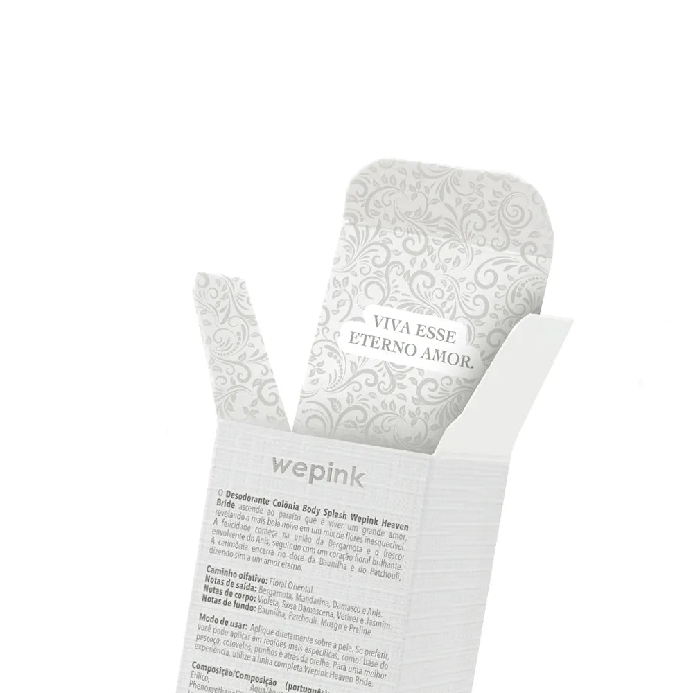 Body Splash Heaven Bride Desodorante Colônia 200ml – Wepink