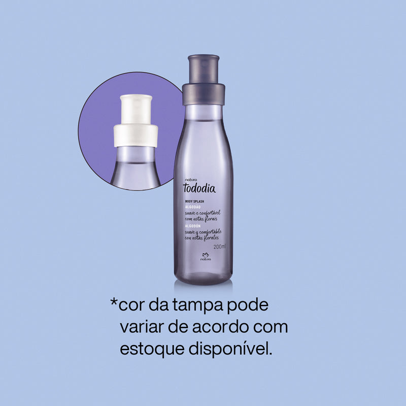 Body Splash Natura Tododia Algodão 200ml