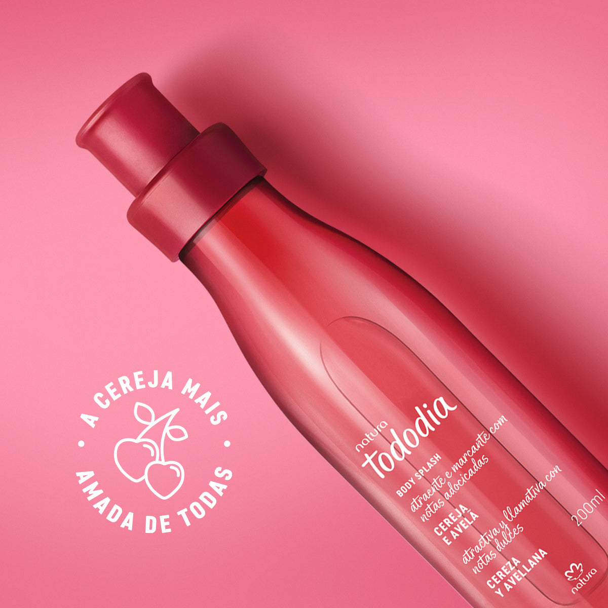 Body Splash Tododia Cereja e Avelã – 200ml