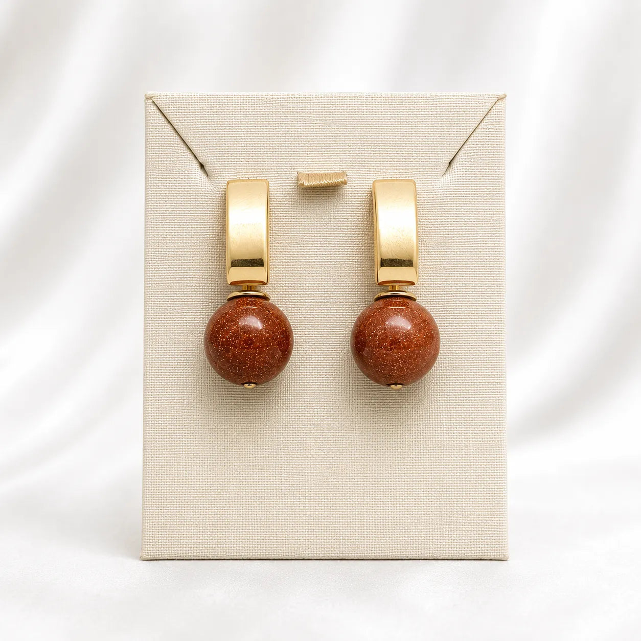Sunstone Earrings – Elegance and Natural Sparkle