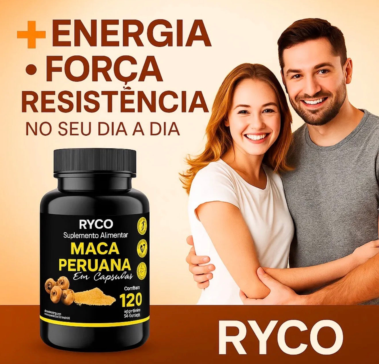 Maca Peruana Original 120 Cápsulas