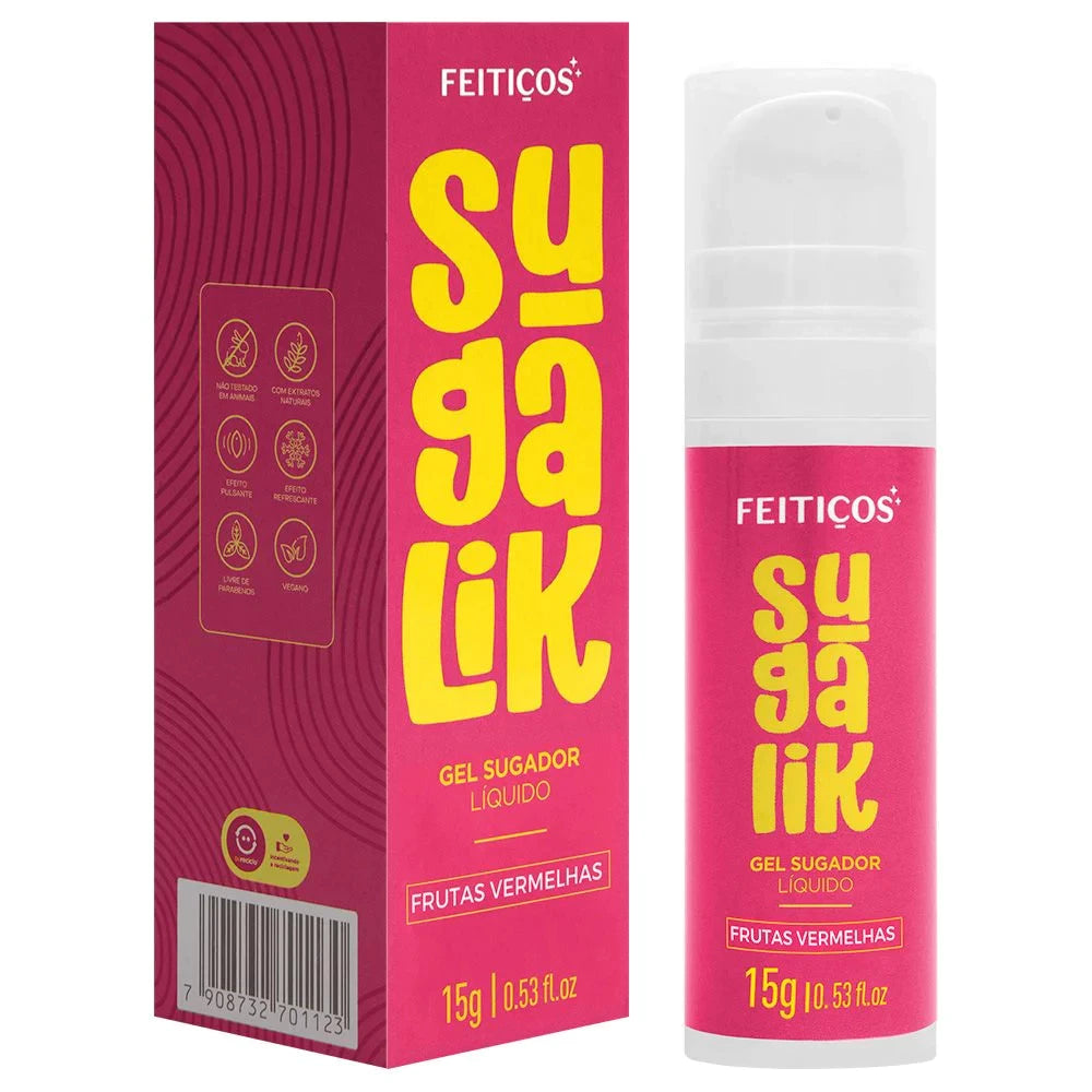 SugaLik – Gel Excitante Beijável Unissex Sabor Frutas Vermelhas