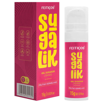 SugaLik – Gel Excitante Beijável Unissex Sabor Frutas Vermelhas