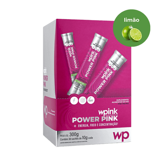 Power Pink Limão Pré-Treino 300g – Wpink
