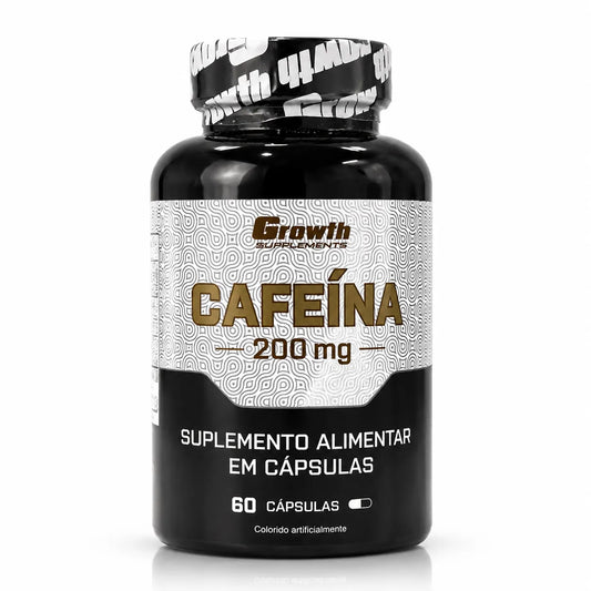 Cafeína 200mg 60 Cápsulas – Growth Supplements