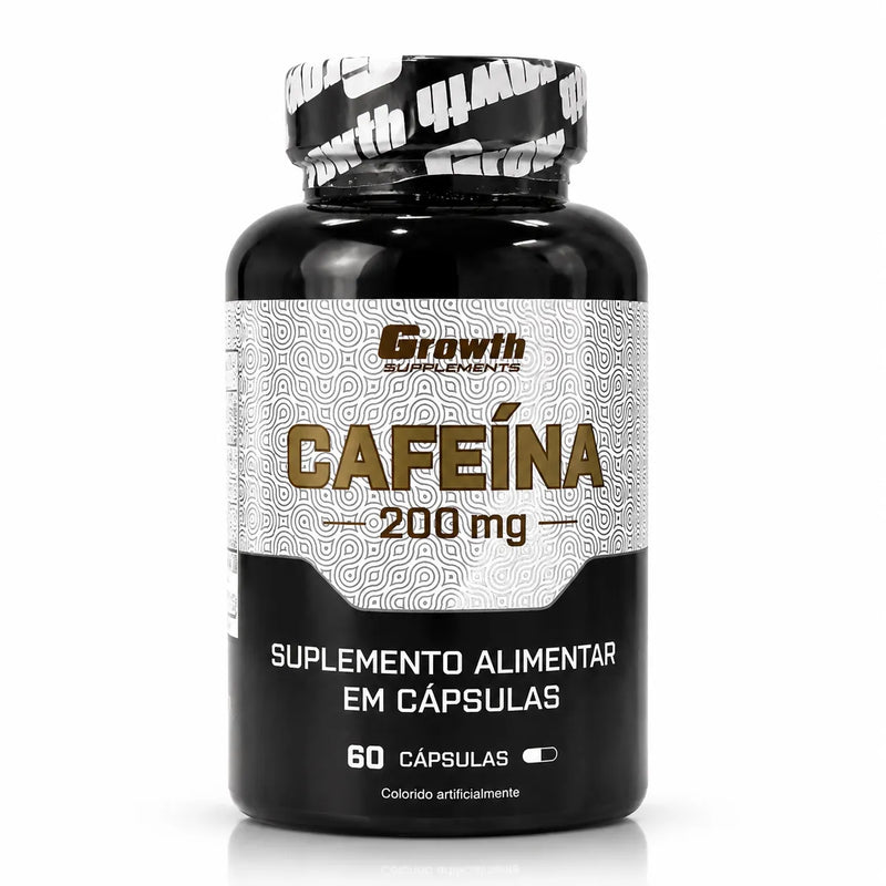 Cafeína 200mg 60 Cápsulas – Growth Supplements
