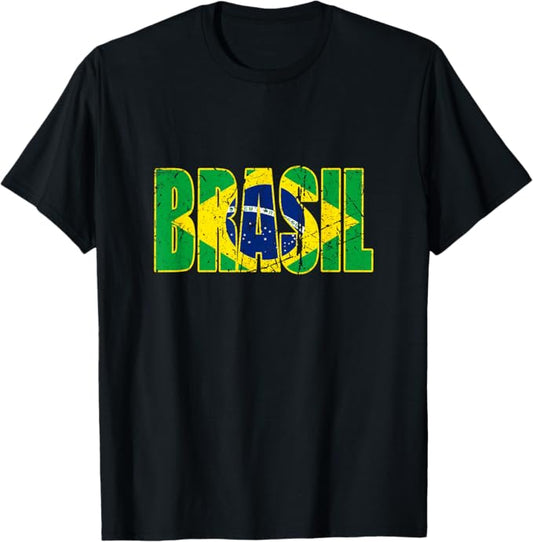 Camiseta Bandeira do Brasil – Estilo Clássico e Conforto para os Fãs do Brasil