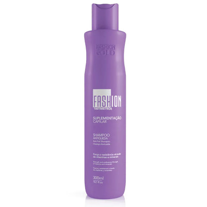 Kit 100tímetros Fashion Gold – Tratamento Capilar Completo (Shampoo + Condicionador + Tônico)