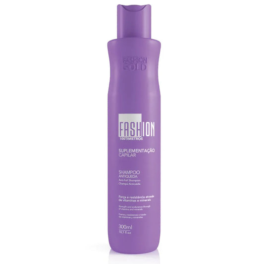 Kit 100tímetros Fashion Gold – Tratamento Capilar Completo (Shampoo + Condicionador + Tônico)