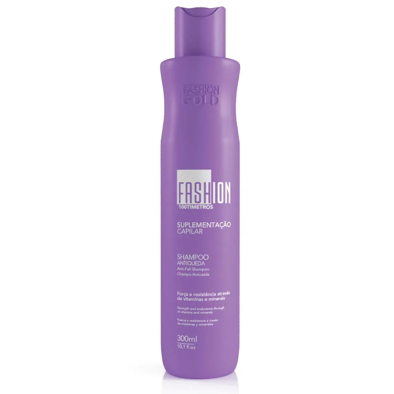 Kit 100tímetros Fashion Gold – Tratamento Capilar Completo (Shampoo + Condicionador + Tônico)
